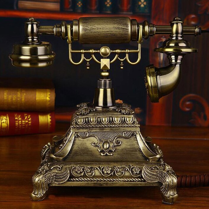 Rotate Vintage Fixed Telephone revolve Dial Antique Landline Phone For Office Home Hotel made of resin Europe style old people