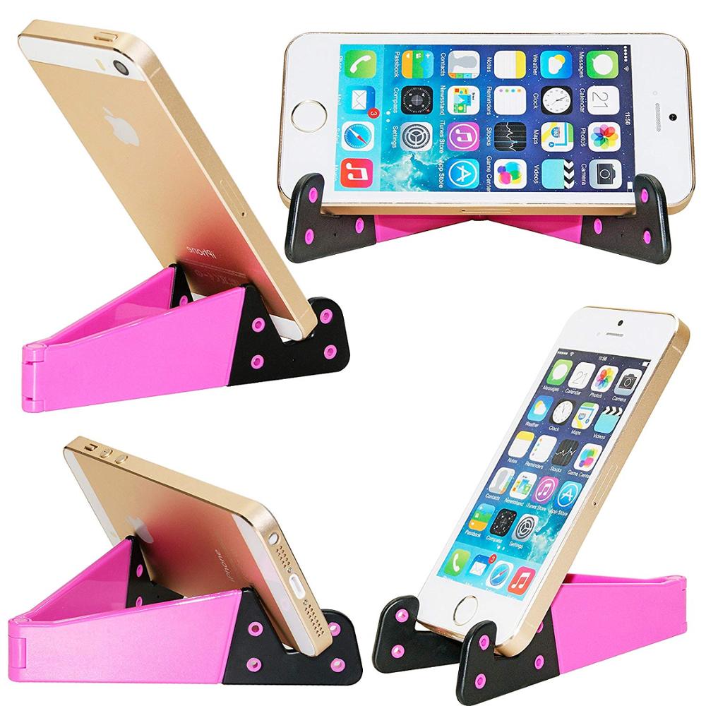 Universal Mobile Phone Accessories Portable Mini Desktop Stand Phone Holder Foldable Table Cell Phone Holder For IPhone Samsung