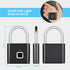 KERUI Keyless USB Charging Fingerprint Lock Smart Padlock Waterproof Door Lock 0.2sec Unlock Portable Anti-theft Padlock Zinc