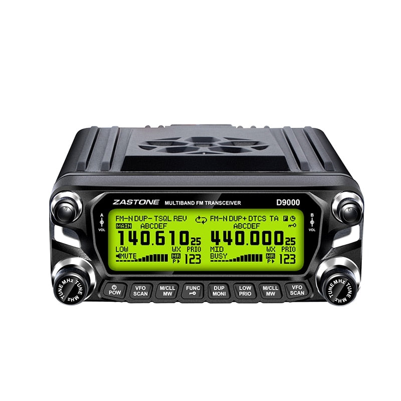 Zastone D9000 Car walkie talkie  Radio Station 50W UHF/VHF 136-174/400-520MHz Two way radio Ham HF Transceiver