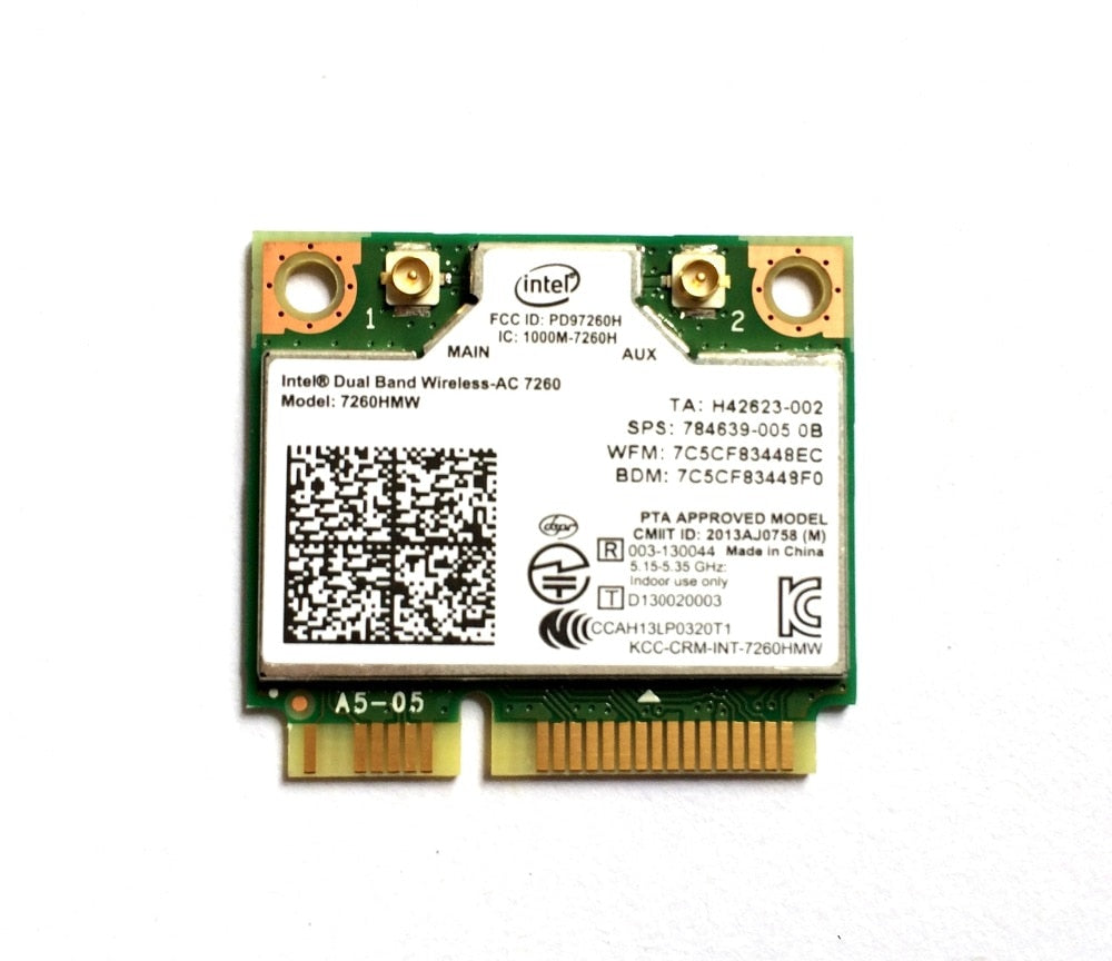 Intel Dual Band Wireless 7260 Intel7260 7260AC 7260HMW 2.4&5G 867M BT4.0 MiniPCIe WiFi Wireless Card