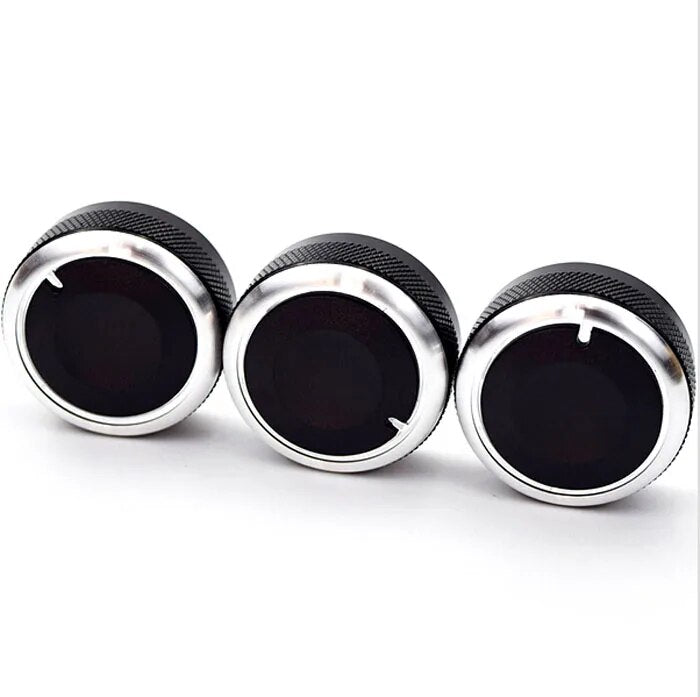 3pcs For Toyota Funcargo / Probox Switch Knob Knobs Heater Heat Climate Control Buttons Dials Frame A/C Air Con Cover