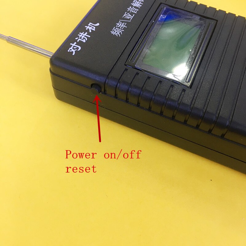 High sensitive handheld  frequency meter 100-999.9999MHZ for walkie talkie ham radio CTCSS DCS decoder