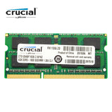 Crucial RAM SO DIMM DDR3 DDR3L 8GB 4GB  1333MHZ 1066MHz 1600 SODIMM  8 GB 12800S 1.35V  for  laptop notebook memory
