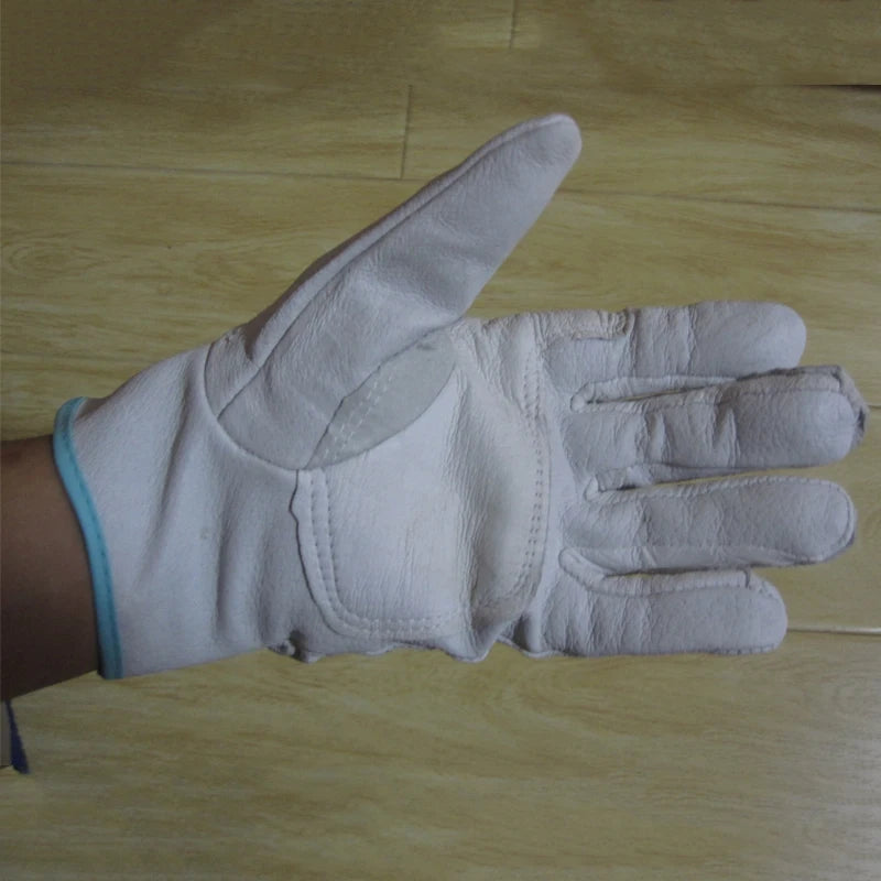 2020 New Sheepskin Welding Gloves Tig Mig Mag High Temperature Wear-resistant Work Labor Protection Leather Soft Gloves