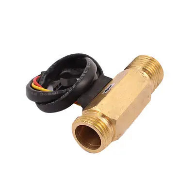 SEN-HZ21WI G1/2 Male Thread Brass Hall Water Flow Sensor 1-30L/min 66mm