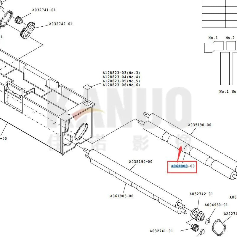 A041397/A081984/A078747/A061903 Roller for Noritsu QSS 3001/3011/3021/3301/3311/3501/3502 Minilab Machine Part