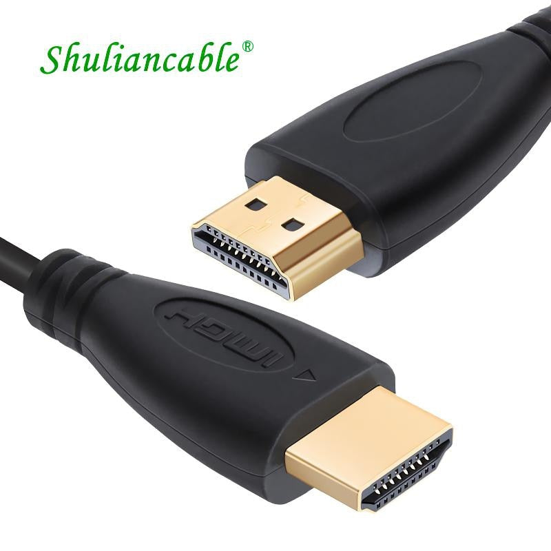 Shuliancable  HDMI cable 1m-20m video cables 1.4 1080P 3D gold plated cable high speed for HD TV XBOX PS4 computer