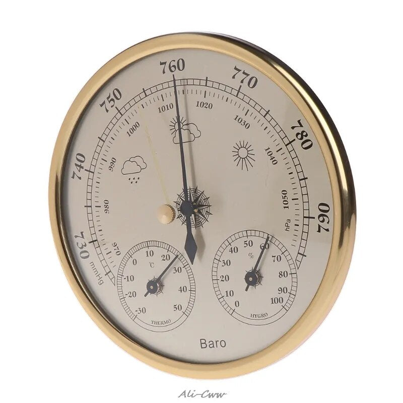 Wall Mounted Household Barometer Thermometer Hygrometer Weather Station Hanging
