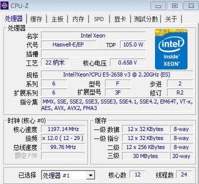 Original Intel Xeon Processor E5-2658V3 QS version 2.20GHZ 30M 12CORES 22NM 105W 9.6GT/s LGA2011-3 E5 2658 V3 CPU E5 2658V3