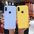 solid candy color silicone case on for xiaomi redmi note 7 note7 pro / redmi 7 yellow thin tpu phone back cover coque funda