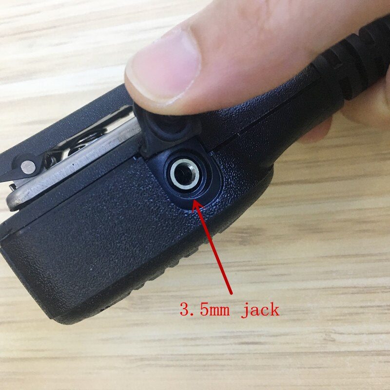 MIC microphone speaker for motorola GP328Plus GP338Plus GP644 GP688 GP344 GP388 EX500 EX560 etc walkie talkie with 3.5mm jack