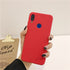 solid candy color silicone case on for xiaomi redmi note 7 note7 pro / redmi 7 yellow thin tpu phone back cover coque funda