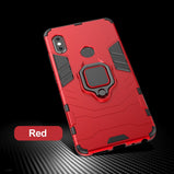 KEYSION Armor For Xiaomi Pocophone F1 Case Shockproof PC+TPU Protective Back Cover For Poco F1 Case Magnetic Holder Ring Bracket