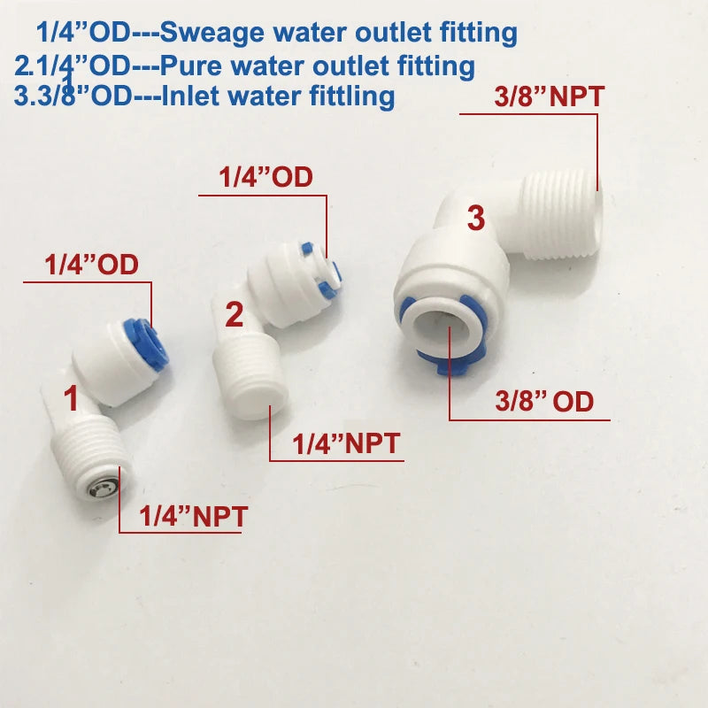 Reverse Osmosis 3013 Housing for RO Membrane 3013-400 gpd/3013-600gpd With All Fittings Water Filter Accessories