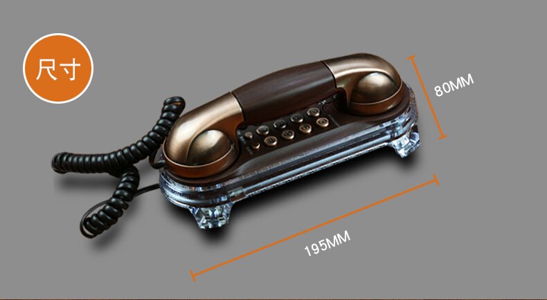 Free shipping Wall Mounted landline Telephone Corded Antique Retro Telephone For Home