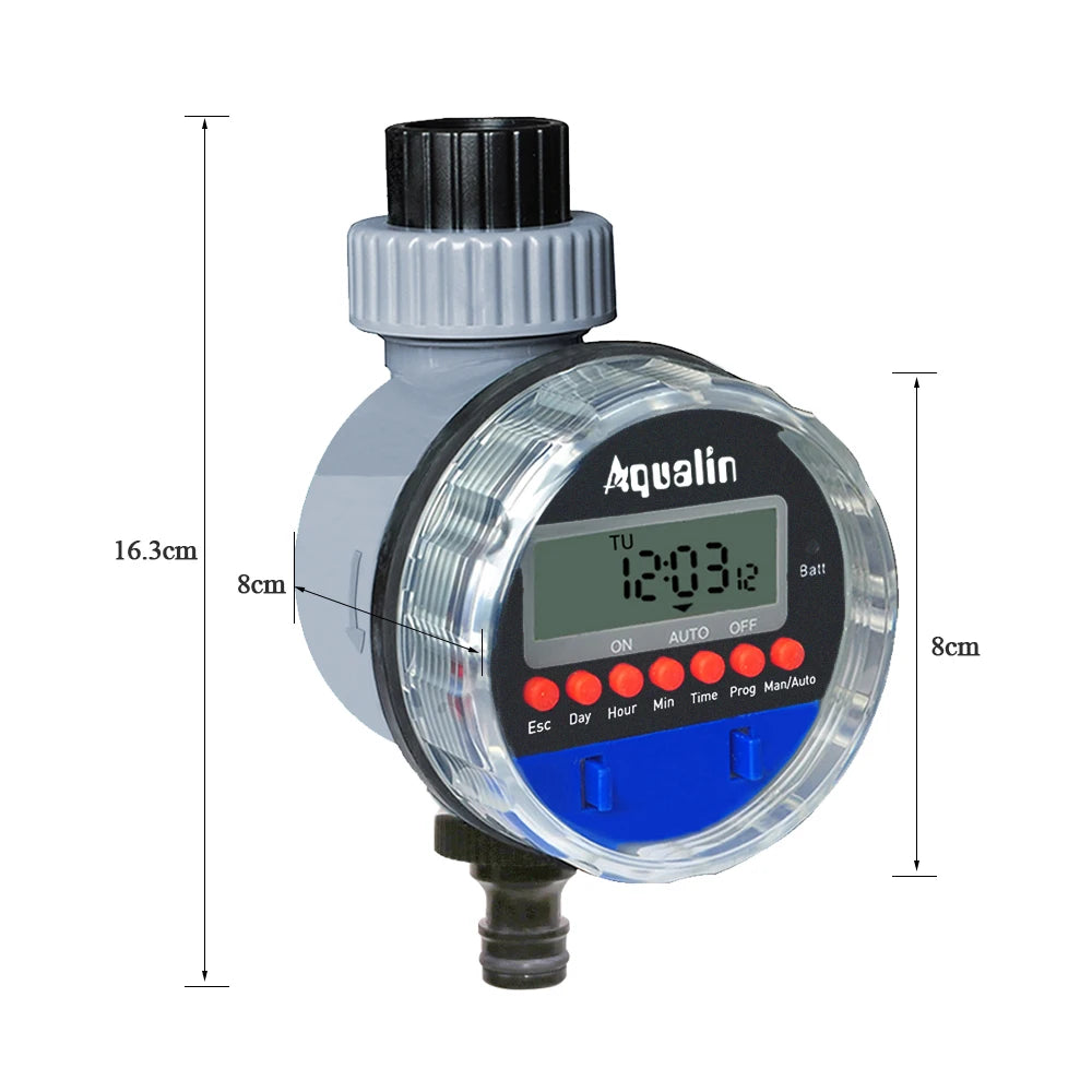 Garden Automatic Ball Valve Water Timer Home Waterproof Watering Timer Irrigation Controller 21026A and Rain Sensor 21103#21026R