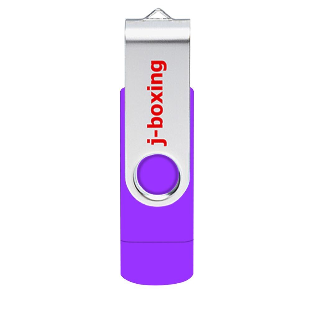 J-boxing OTG USB Flash 32GB Dual Port Pendrive 32gb Micro USB Flash Drive Swivel Memory Stick for Samsung Huawei Tablet 8 Colors