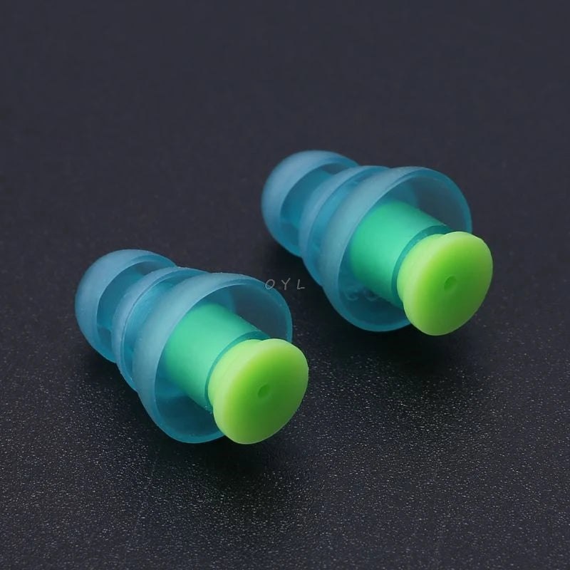 1 Pair Silicone Earplugs Noise Cancelling Reusable Ear Plugs Hearing Protection newest