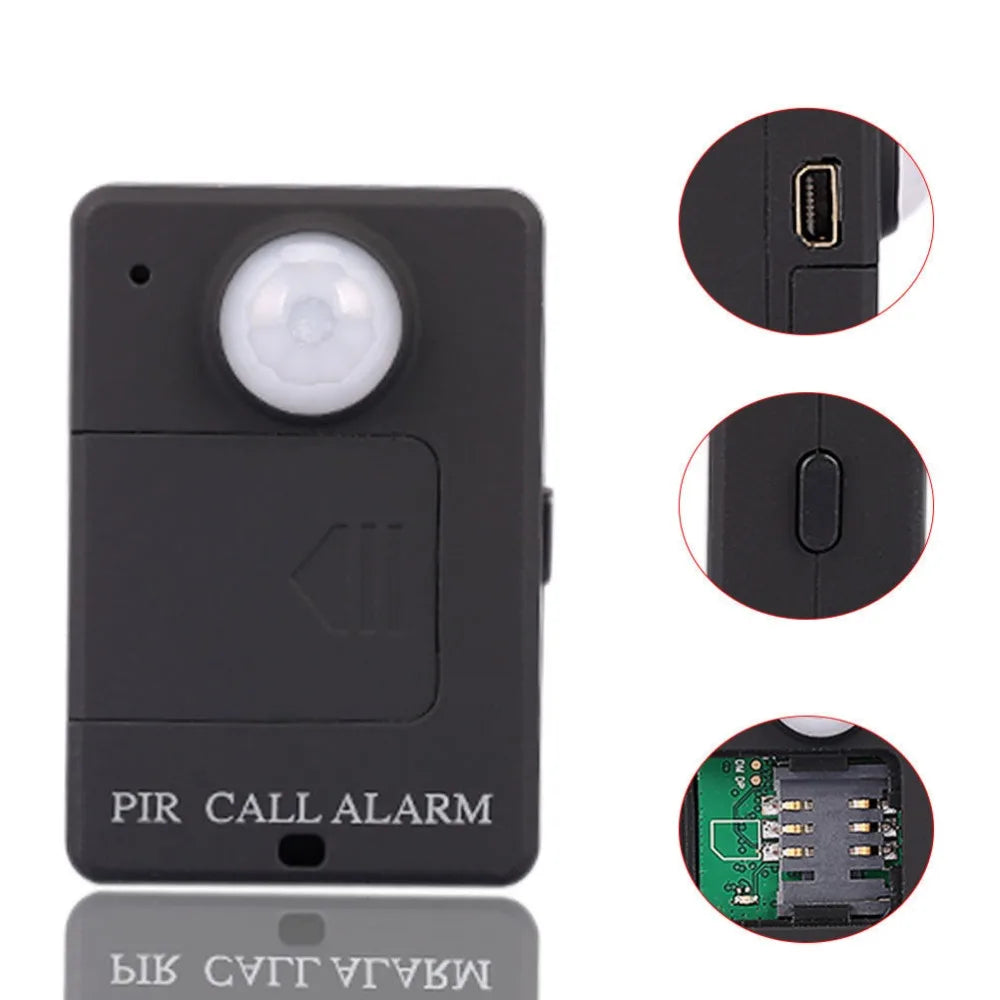 Mini GSM PIR Alarm Motion Sensor Alarm Infrared Wireless GSM Alarm Anti-theft Motion Detector With EU Plug High Sensitivity