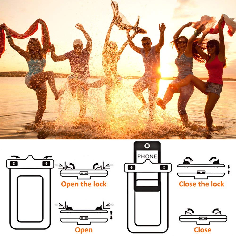 Outdoor Luminous Waterproof Pouch Swimming Beach Dry Bag Case Cover Holder for iphone Samsung Xiaomi Huawei Case Bag 3.5-6.5"