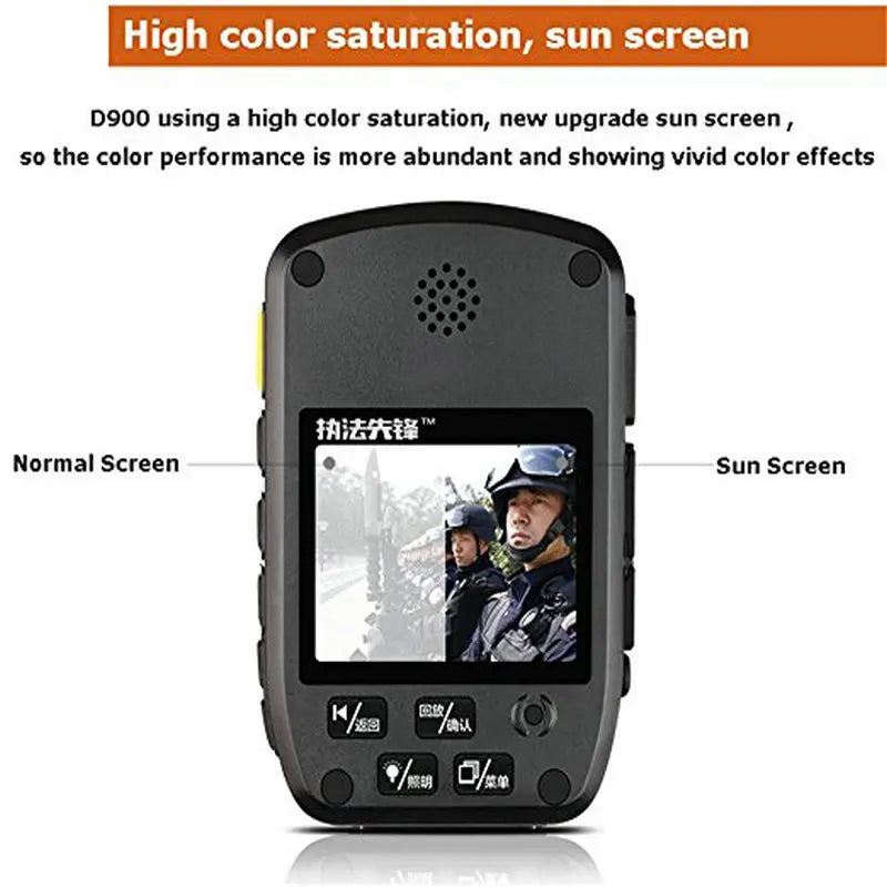 D900 Novatek 96650 32GB Full HD 1080P Police Body Lapel Worn Video Camera Recorder DVR IR Night Cam 6-hour Record Free Shipping