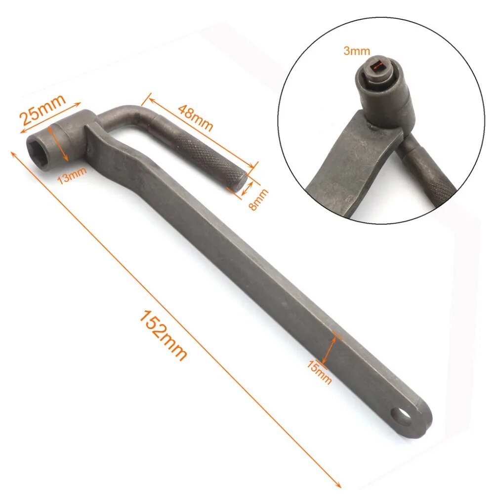 Motorcycle Engine Valve Screw Adjusting Square Hex Spanner wrench Tool 8/9/10mm