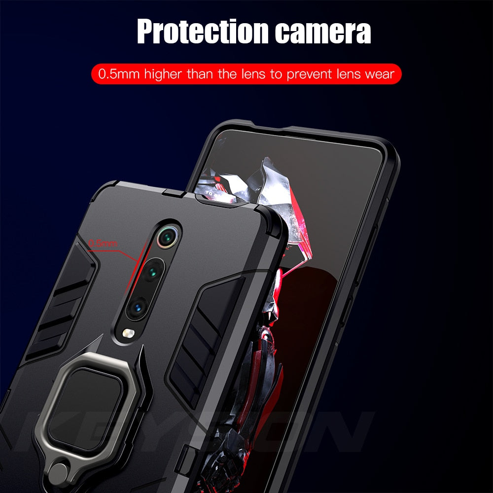 KEYSION Shockproof Case For Redmi 9 K20 Pro Note 9S 9 Pro Max 7 7a 6 8 Pro Phone Cover for Xiaomi Mi 9T 9SE CC9e Mi 8 lite A2 A3
