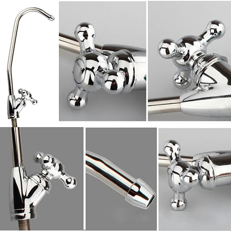 Reverse Osmosis Water Filter Sink Faucet Tap Brushed Nickel Spray Tap Mixer Swivel Faucet Trigeminal taps Water Purifier J2Y