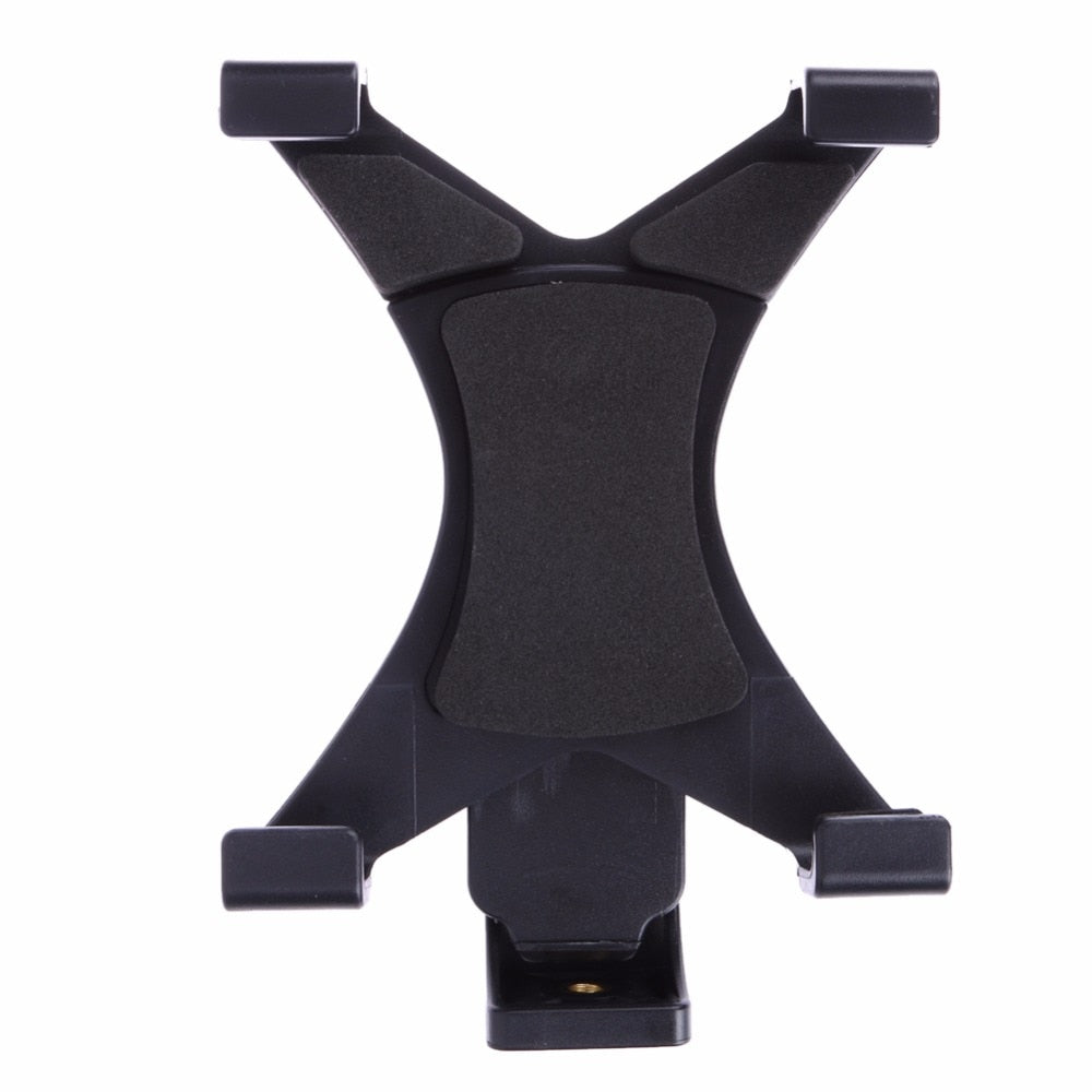 Universal Tablet Tripod Mount Clamp With 1/4"Thread Adapter For iPad 2/3/4/Air/Air2 /mini For Galaxy Tablet Phone Bracket Holder