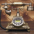 Retro Phone Home Landlines Phone With Rotary Button Dial Metal Resin Material Antiques Telephone For Home House Office