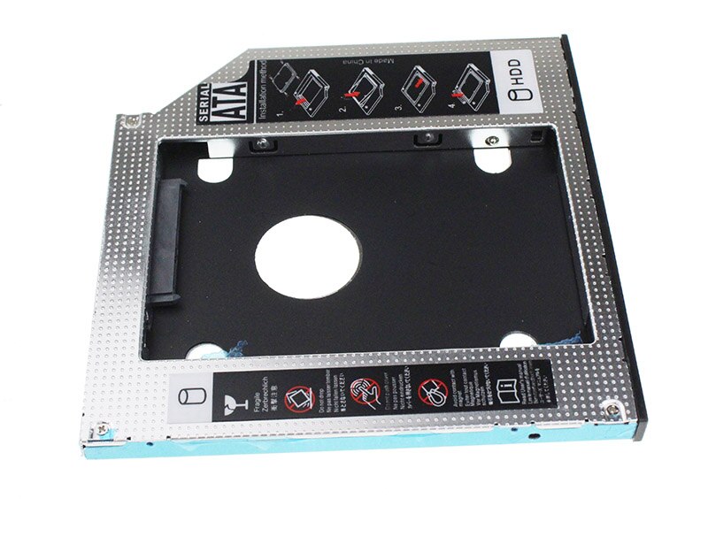 Full Aluminum Universal Laptop 2nd HDD Caddy 9.5mm SATA 3.0 for 2.5" HDD SSD Case Enclosure For Notebook CD/DVD-ROM ODD