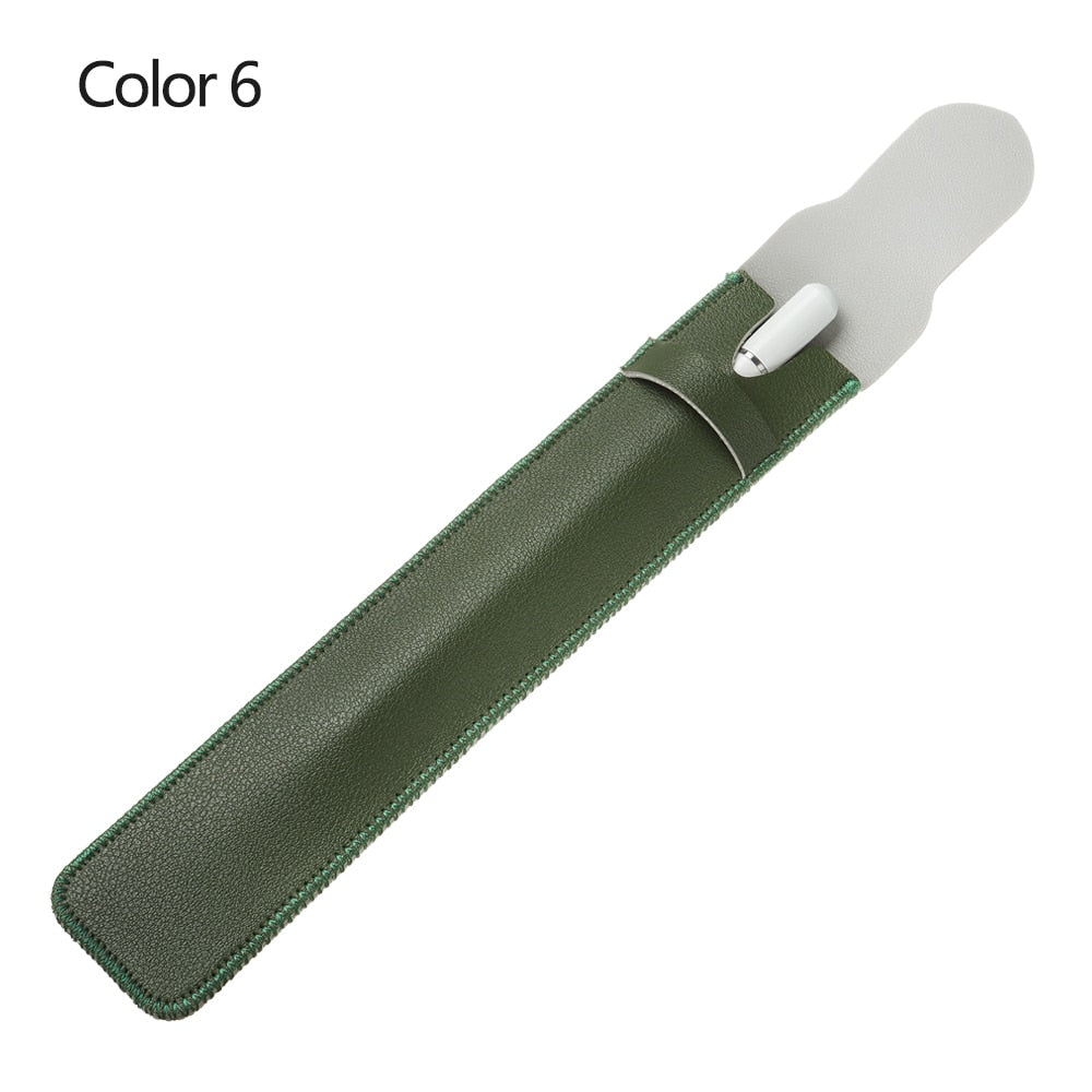 Stylus Pen Cover For IPad Apple Pencil Case Holder Soft Leather Anti-scroll Pouch Cap Nib Cover Tablet Touch Pen Protective Case