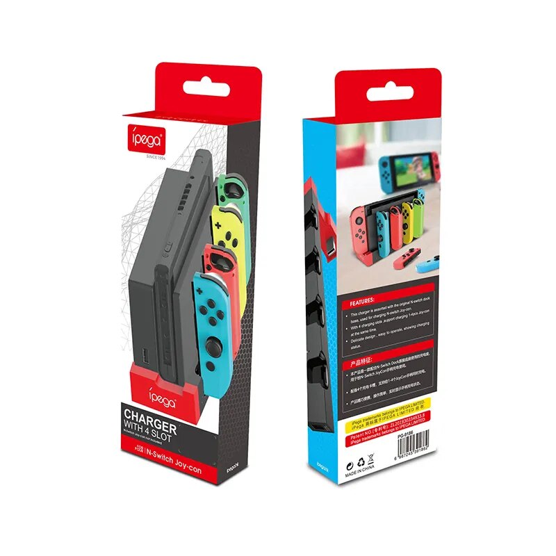 Ipega PG-9186 Joy Con Charger Charging Dock Stand Station Holder for Nintendo Switch Joy-Con Game Console Controller Accessories