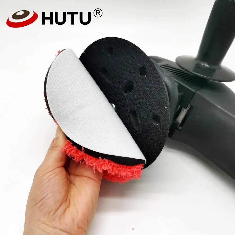 HUTU 3/4/5/6/7inch Microfiber Polishing Pad For Cars Body Polish Micro Fiber Polishing Wheels For DA/RO Car Polisher