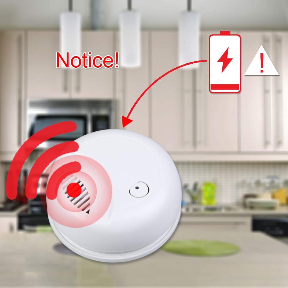 Independent Alarm Smoke Detector Home Security Wireless Fire Smoke Sensitive Detector Portable Alarm Sensors Fire Equipment