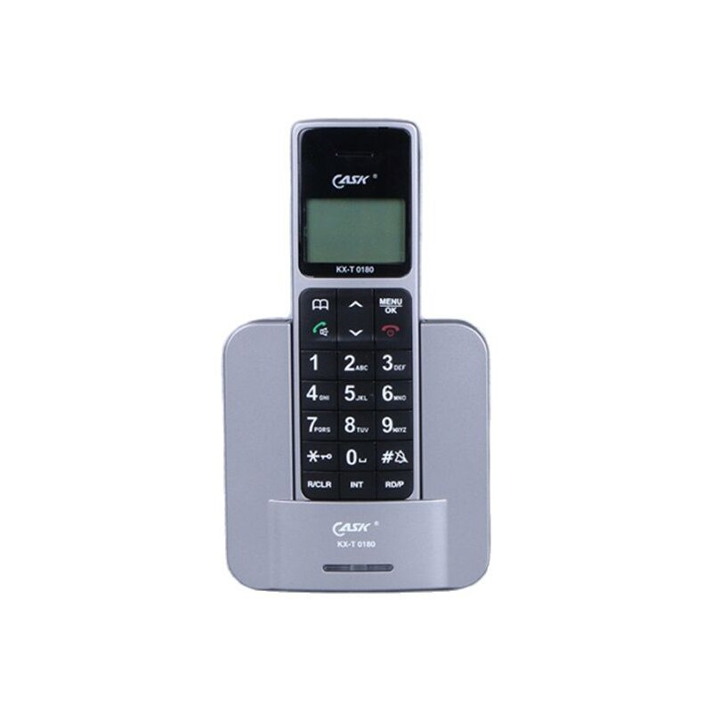 Beamio Multi-language Cordless Telephone With Call ID LCD Landline Phone Fixed Telephones For Desk Home Office Bedroom Black