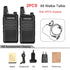 2pcs Zastone X6 Mini Walkie Talkie kids UHF Raido Walkie-talkie 400Mhz Two Way Radio FM Ricetrasmettitore USB Communicator