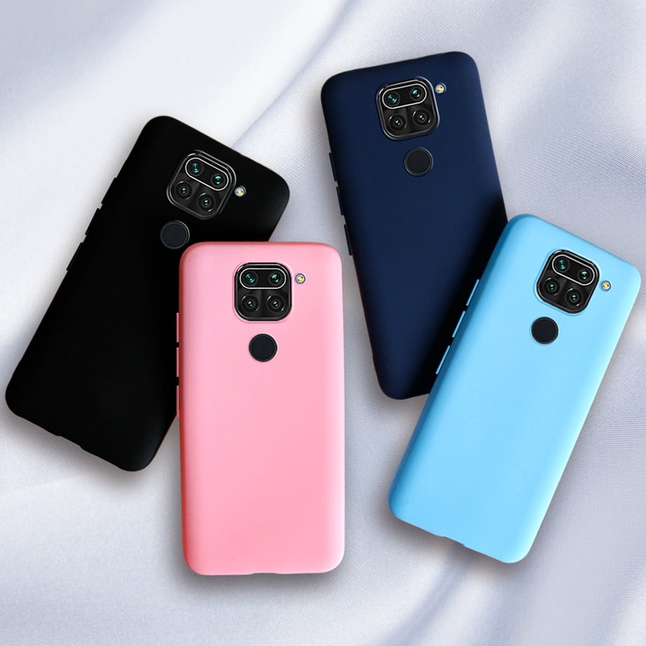 Case For Xiaomi Redmi Note 9 Case Candy Bumper Silicone TPU Soft Back Cover For Xiomi Redmi Note 9 Note9 Housing Funda Coque