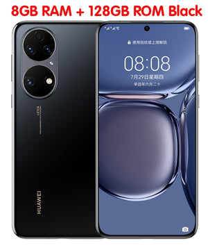 Original Huawei P50 Mobile Phone 6.5" 8G+128G Snapdragon 888 Octa Core HarmonyOS 2.0 IP68 Dust/Water 66W SuperCharge Smartphone