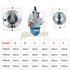 Motorcycle Flat Curtain Carburetor Enduro Racing Carburetors for Keihin Pwk 28 30 32 34mm Dirt Bike Coffee Racer Modified Parts