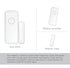 Wireless Magnetic Door & Window Sensor EV1527 Coding Mode RF 433MHz for Home Security Alarm System Home Burglar Alarm Kits