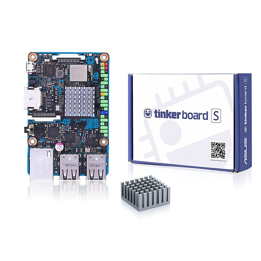 ASUS SBC Tinker board S RK3288 SoC 1.8GHz Quad Core CPU, 600MHz Mali-T764 GPU, 2GB LPDDR3 & 16GB eMMC  TinkerboardS