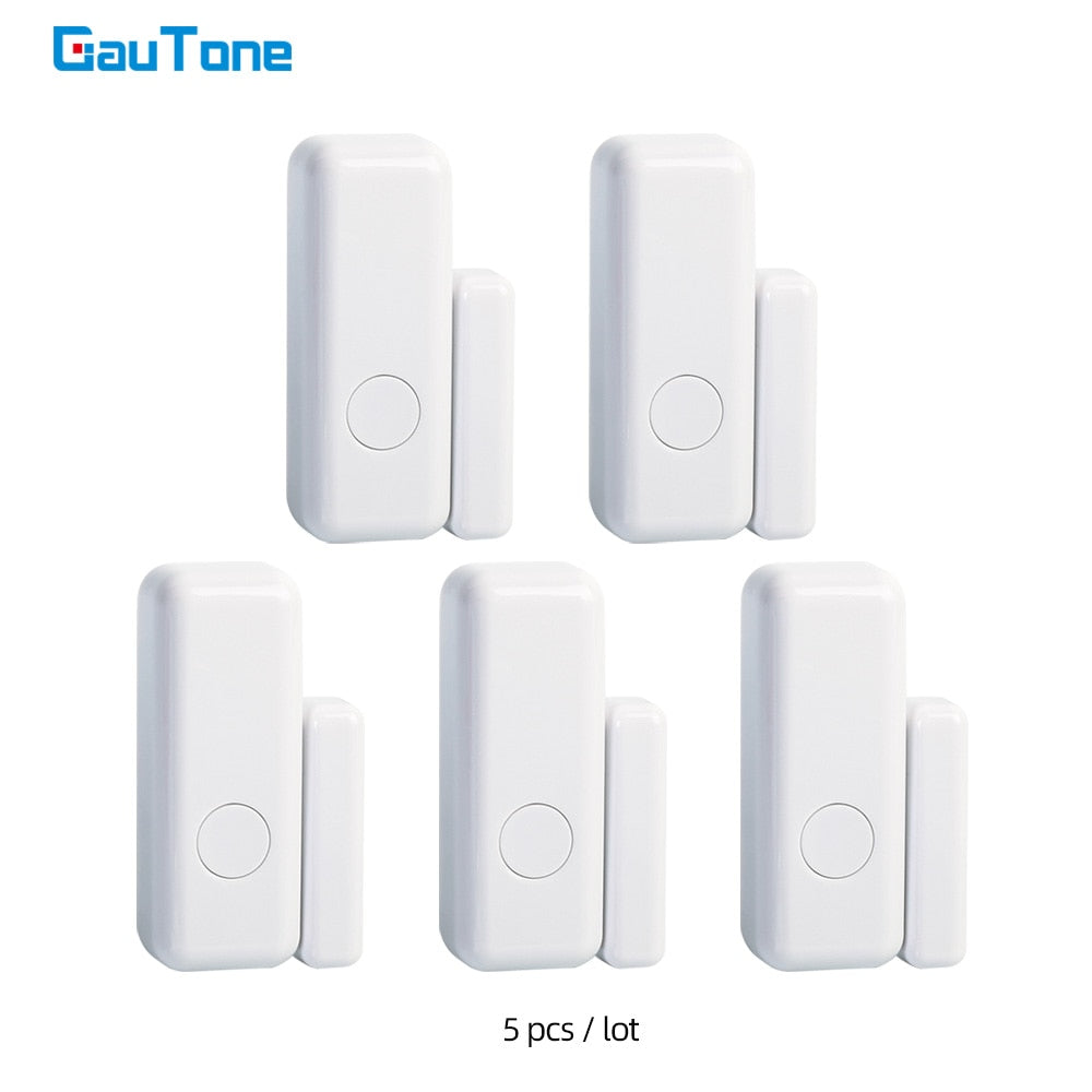 GauTone 433MHz Door Sensor Wireless Home for Alarm System App Notification Alerts Window Sensor Detector