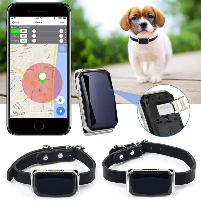 G12 GPS Smart Waterproof Pet Locator Universal Waterproof GPS Location Collar For Cats And Dogs  Positioning Tracker Locating