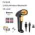 EVAWGIB EV-W2503 Handheld Wirelress Barcode Scanner AND EV-1203 Bluetooth 1D/2D QR Bar Code Reader PDF417 for IOS Android IPAD