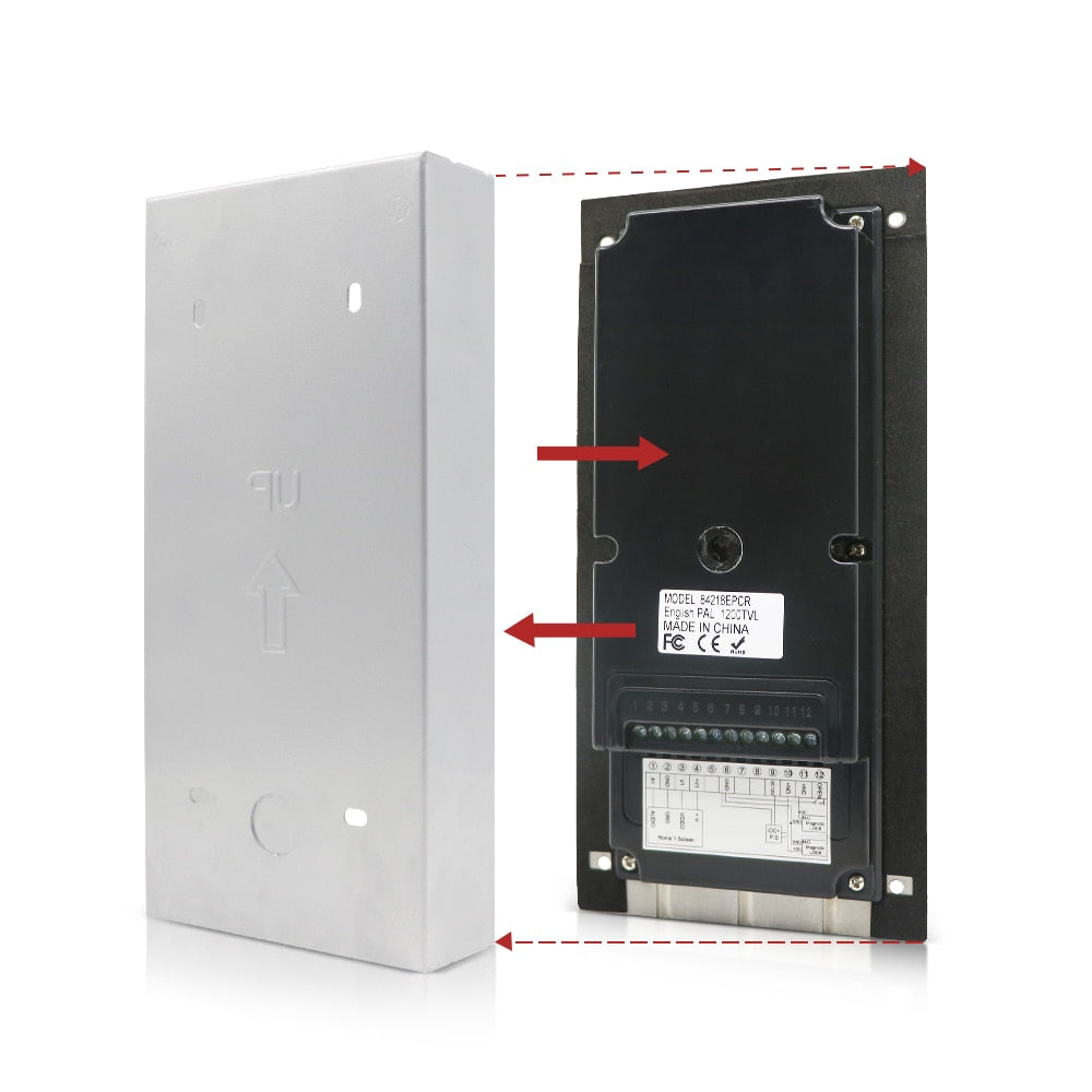 Jeatone Video Doorbell 84218 Iron Box (Surface) Adapts to Surface Mounting with Protective