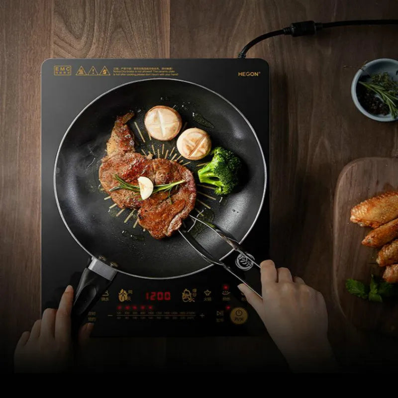 Induction cooker home, open flame smart wok, multi-function silent electric stove, hot pot induction cooker