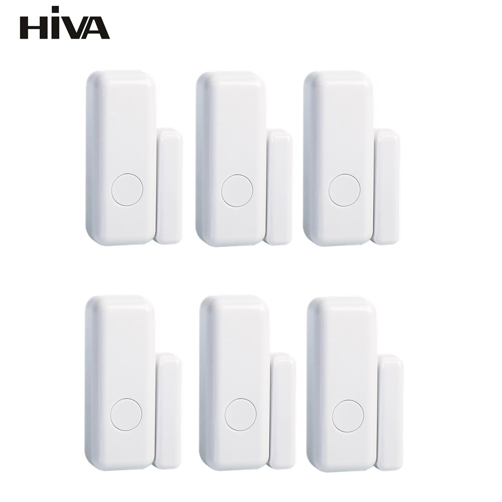 Wireless Magnetic Door & Window Sensor EV1527 Coding Mode RF 433MHz for Home Security Alarm System Home Burglar Alarm Kits