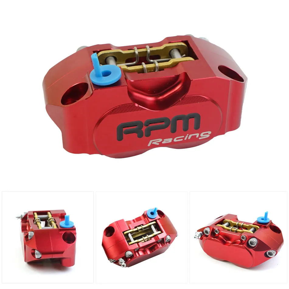 RPM Motorcycle Brake Caliper 4 Piston for Yamaha Aerox Nitro RSZ JOG BWS Zuma Dirt Bike GROM 200mm / 220mm Disc Brake Caliper